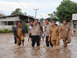 Banjir di Baktiraja, Kapolres Humbahas Bersama OPD Pemkab Lakukan Peninjauan