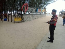 Sasar Obvit Wisata Pantai Wates, Sat Samapta Polres Rembang Gelar Patroli