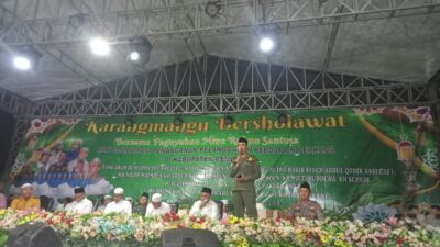 Karangmangu Sarang Bersholawat Dihadiri Kasat Samapta Polres Rembang & Kapolsek Sarang