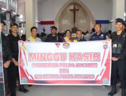 Minggu Kasih, Polda Kalteng Beri Himbauan Kamtibmas di Gereja YHS & Katedral