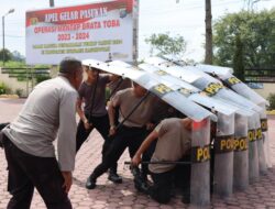Sat Samapta Polres Humbahas Gelar Latihan Dalmas Secara Intensif Jelang Pemilu 2024