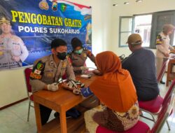 Bakti Kesehatan Gratis Polres Sukoharjo Diikuti Puluhan Warga Kecamatan Gatak