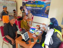 Pemeriksaan Kesehatan Gratis Polres Sukoharjo Sasar Warga Kecamatan Gatak