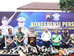 Gunakan Knalpot Brong, Ratusan Motor Diamankan Satlantas Polres Banjarnegara