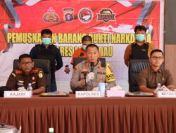 Musnahkan 93,09 Gram Sabu, Kapolres Lamandau Komitmen Berantas Narkoba