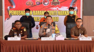 Musnahkan 93,09 Gram Sabu, Kapolres Lamandau Komitmen Berantas Narkoba