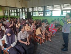 Bhabinkamtibmas Polres Lamandau Sosialisasi Cegah Kenakalan Remaja di SMPN 1 Bayat