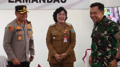 Kapolres Lamandau Sambut Kedatangan Danrem 102/Pjg di Bumi Bahaum Bakuba