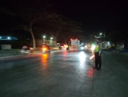 Personel Satlantas Siap Bertugas: Antisipasi Kemacetan di Jalur Pantura Juwana-Batangan