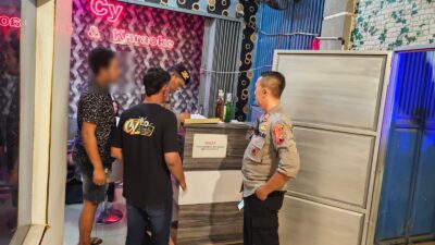 Operasi Pekat: Empat Karaoke di Juwana Digeledah, Puluhan Botol Miras Disita