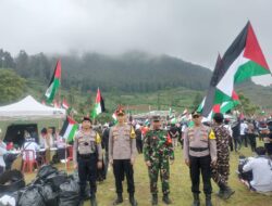 Aksi Peduli Palestina Batur Raya, Polres Banjarnegara Lakukan Pengamanan
