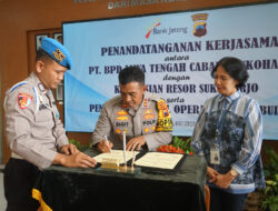 Penyaluran PNPP, Polres Sukoharjo dan PT. BPD Jawa Tengah Jalin MoU