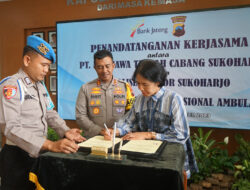 Kapolres Sukojarjo Teken Kerjasama Penyaluran PNPP dengan PT. BPD Jawa Tengah