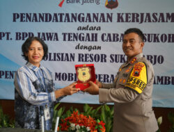 Kapolres Sukojarjo dan PT. BPD Jawa Tengah Jalin Kerjasama Penyaluran PNPP