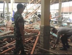 Atap Pasar Ikan di Banjarnegara Ambruk akibat Diguyur Hujan, 1 Pedagang Luka