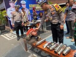 Cegah Kebisingan jelang Pemilu, Polres Banjarnegara Razia Ratusan Motor Knalpot Brong