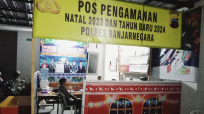 Mengintip Pos Pengamanan Jelang Nataru di Banjarnegara Barat
