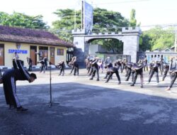 Giatkan Olahraga Bersama, Jajaran Polres Rembang Jaga Kesehatan & Kebugaran