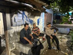 Patroli Sambang Dinihari, Polsek Sale Rembang Cooling System Terkait Pemilu Dengan Warga