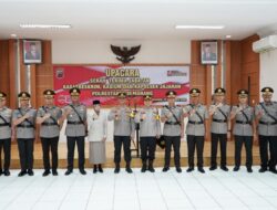 Polrestabes Semarang Gelar Upacara Serijab Delapan Perwira