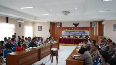 Amankan Nataru 2024, Polrestabes Semarang Gelar Rapat Linsek