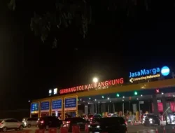 H-2 Natal, Arus Lalu Lintas di GT Kalikangkung Ramai Lancar