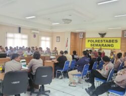 Gelar Tactical Wall Game, Polrestabes Semarang Amankan Acara HUT PSI