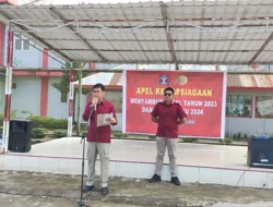 Gandeng TNI/POLRI dan DAMKAR, Rutan Humbahas Gelar Apel Kesiapsiagaan Jelang Nataru