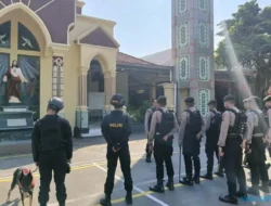 Polres Sukoharjo Sterilisasi Gereja, Dishub Siaga di Lokasi Rawan Kecelakaan