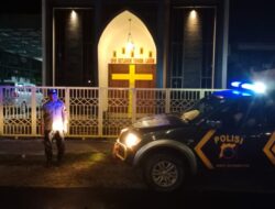 Jelang Perayaan Natal, Polsek Lasem Lakukan BLP Dinihari ke Gereja di wilayahnya