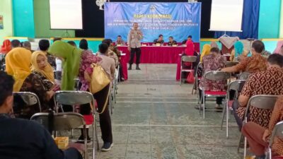 236 Kepala Sekolah Se- Cabdin Wilayah III Provinsi Jateng Ikuti Workshop, Polresta Pati Berikan Materi Pencegahan Bullying
