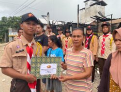 Korban Kebakaran di Nanga Bulik Terima Bantuan dari Satbinmas Polres Lamandau