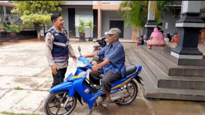 Patroli Dialogis, Bhabinkamtibmas Desa Purwosari Sambangi Warga Desa Binaannya