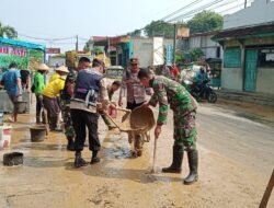 Sinergi TNI-Polri dan Masyarakat: Kerja Bakti Peduli Lingkungan di Sukolilo
