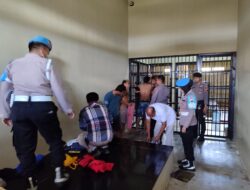 Sat Tahti Gandeng Sie Propam Polres Sukoharjo Sidak Ruang Tahanan Mendadak