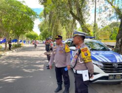 Ciptakan Pemilu Damai, Satgas Kamseltibcarlantas OMB Telabang 2024 Tingkatkan Patroli