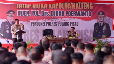 Sampaikan Arahan di Polres Pulpis, Kapolda Kalteng: Jadilah Pejuang Tangguh Berintegritas Dan Tertib Gunakan DIPA