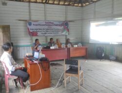 Kunjungi Desa Tanjung Beringin, Polres Lamandau Gelar Sosialisasi Bahaya Narkoba