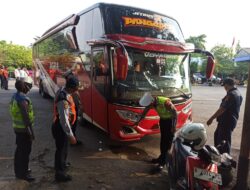 22 Unit Bus AKAP Subjek Pemeriksaan Kelaikan oleh Satlantas Polresta Pati