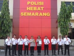 Sebanyak 51 Personel yang Berprestasi Terima Penghargaan Kapolrestabes Semarang