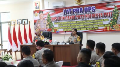 Wakapolresta dan Kabagops Turut Serta dalam Latpraops Lilin Candi 2023