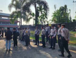 Satlantas Polresta Pati Kawal dan Pamtur Lalin Jalan Sehat Dalam Rangka Sosialisasi Pemilu Damai