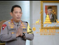 Kapolri Jenderal Listyo Sigit Ucapan Selamat Natal dan Tahun Baru 2024