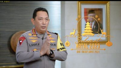 Kapolri Jenderal Listyo Sigit Ucapan Selamat Natal dan Tahun Baru 2024