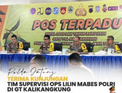 Polda Jateng Menerima Kunjungan Tim supervisi Ops Lilin Mabes Polri Di GT Kalikangkung