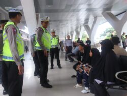 Dirlantas Polda Aceh Meninjau Pospam Operasi Lilin Seulawah 2023 di Pelabuhan Ulee Lheue