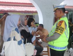 Dirlantas Polda Aceh Tinjau Pospam Ops Lilin Seulawah 2023 Pelabuhan Ulee Lheue