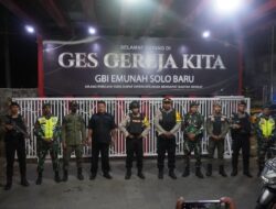Polri TNI dan Satpol PP Sukoharjo Gelar Patroli Skala Besar, Pastikan Kondusifitas Kamtibmas Malam Misa Natal