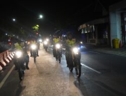 Perayaan Misa Natal, Polri TNI dan Satpol PP Sukoharjo Gelar Patroli Skala Besar