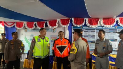 Ops Lilin Seulawah, Dirlantas Polda Aceh Tinjau Pospam Pelabuhan Balohan Sabang